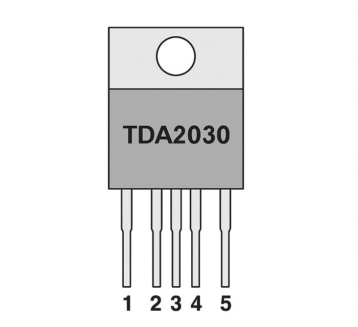 TDA2030 Pinout Diagram